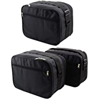 SET de 3 bolsas- bolsillos interiores adecuados para 2 maletas laterales moto (Vario) y 1 maleta moto (Vario - Top Case…